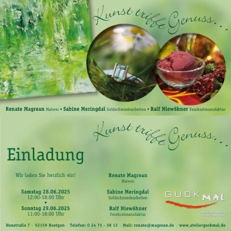 Kunst trifft Genuss 06/2025 Einladung