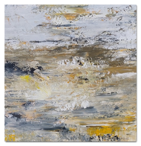 Renate Magrean Bild Herausforderung / 1  120x120 cm